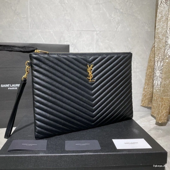 YSL CLUTCH MONOGRAM 0718